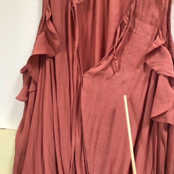 Anthropologie Maeve Liesel Fairy Ruffled Blouse Top Flowy Boho Loose Shirt PinkS - Picture 8 of 15